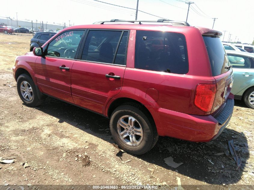 2003 Honda Pilot Ex-L VIN: 2HKYF187X3H511229 Lot: 33463683