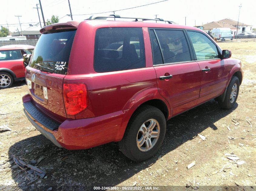 2003 Honda Pilot Ex-L VIN: 2HKYF187X3H511229 Lot: 33463683