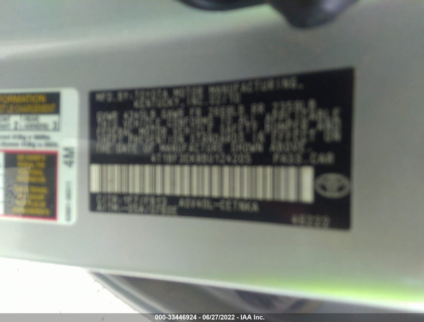 4T1BF3EK8BU124205