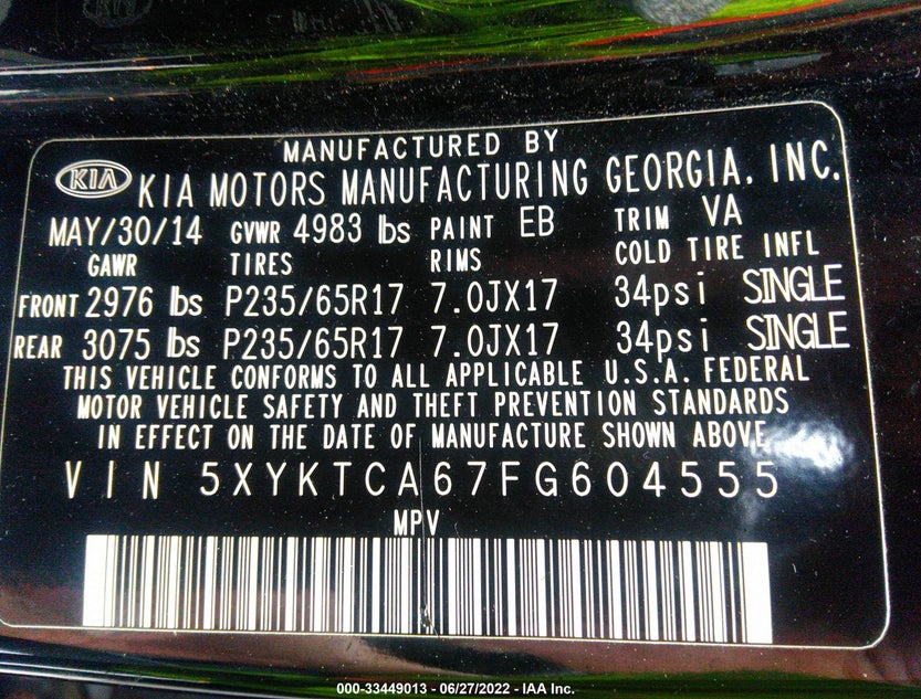 5XYKTCA67FG604555