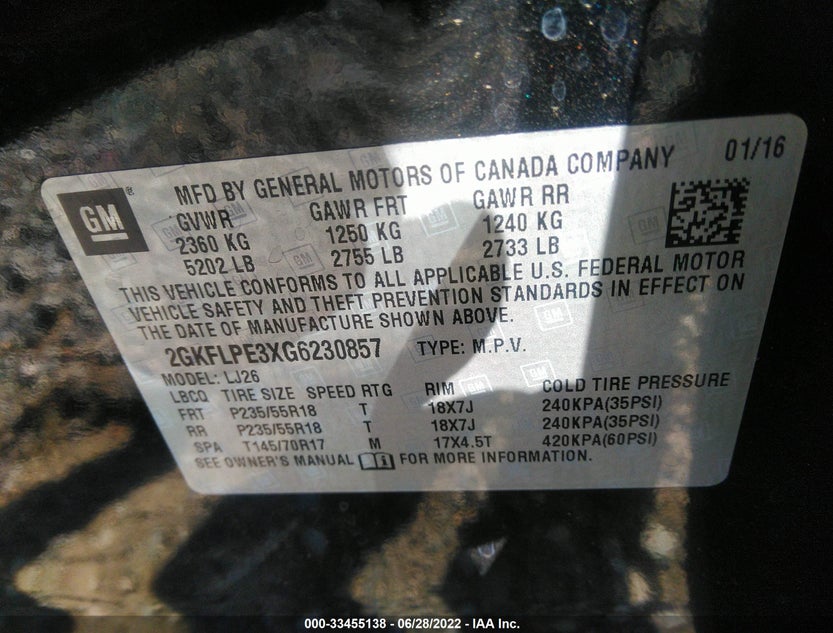 2GKFLPE3XG6230857