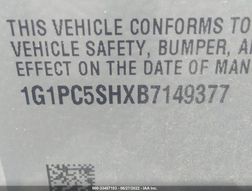 1G1PC5SHXB7149377