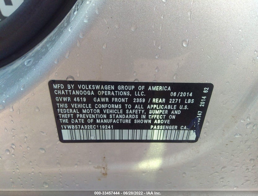1VWBS7A32EC119241