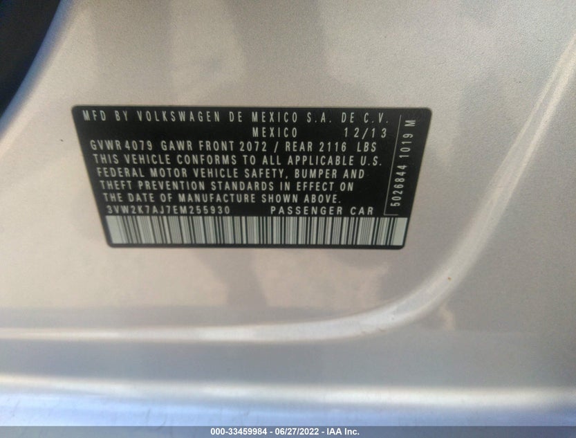 3VW2K7AJ7EM255930