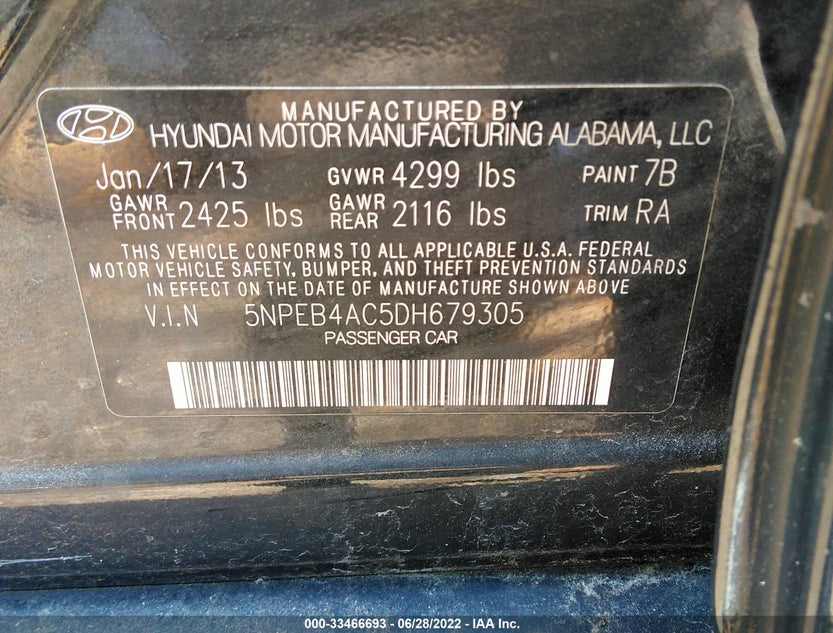 5NPEB4AC5DH679305