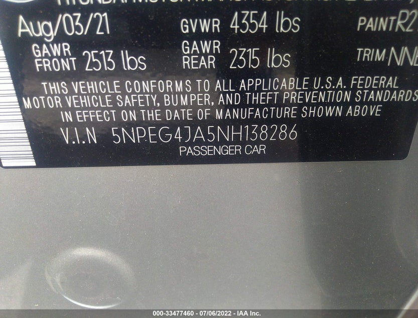 5NPEG4JA5NH138286
