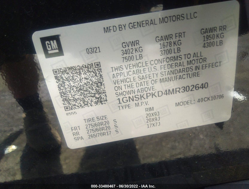 1GNSKPKD4MR302640