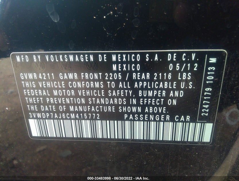 3VWDP7AJ6CM415772
