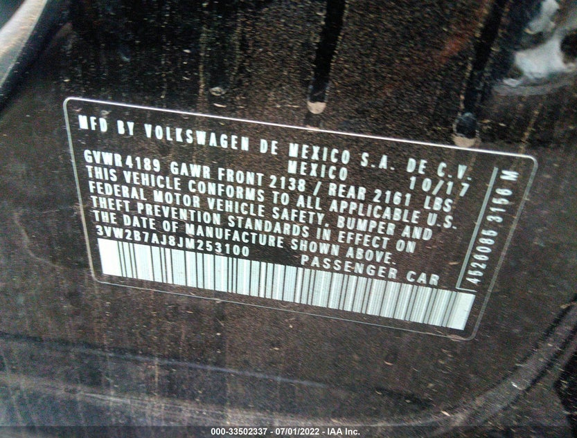 3VW2B7AJ8JM253100