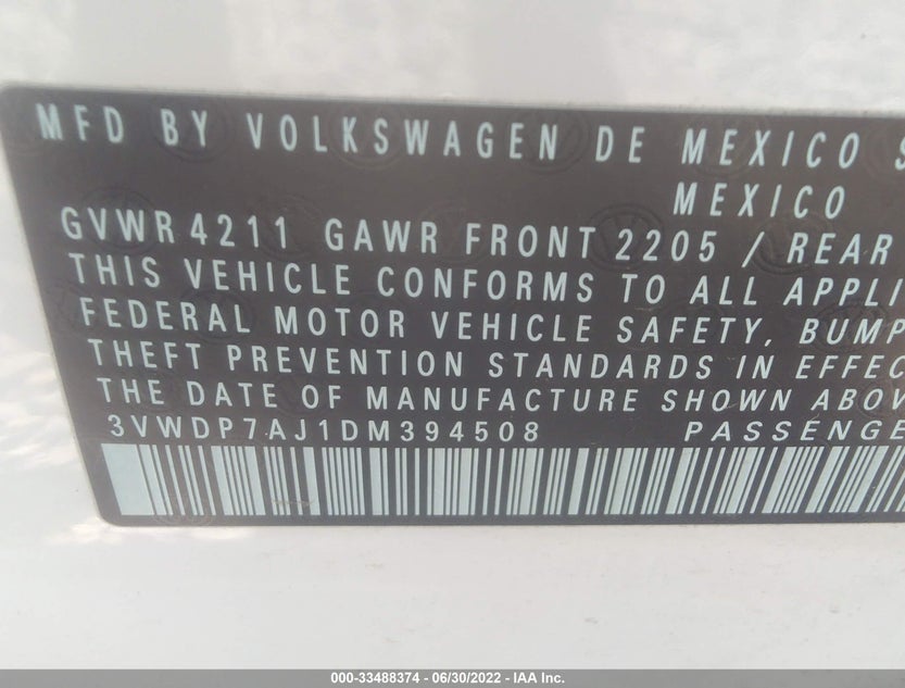 3VWDP7AJ1DM394508