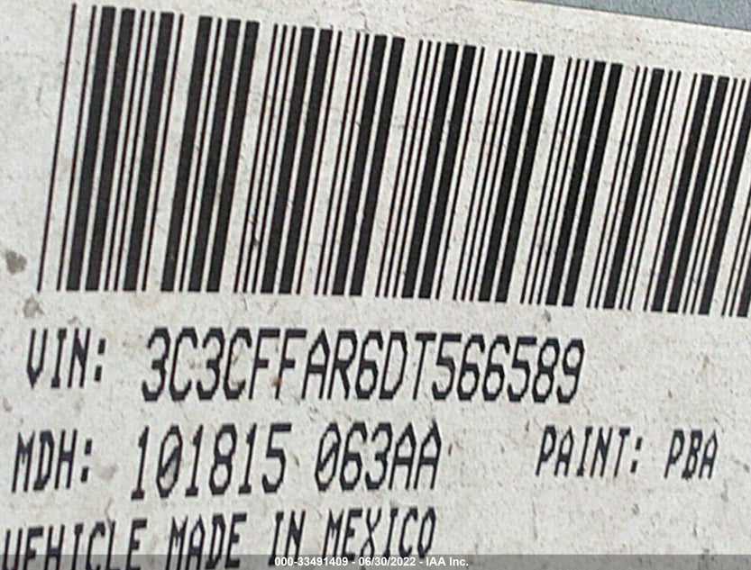 3C3CFFAR6DT566589