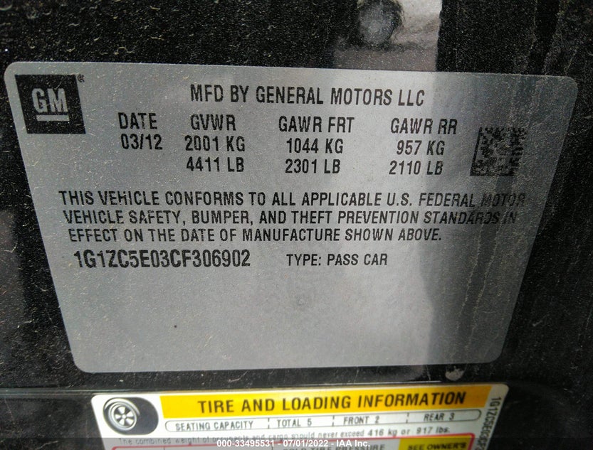 1G1ZC5E03CF306902