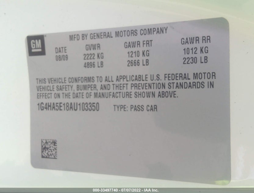 1G4HA5E18AU103350