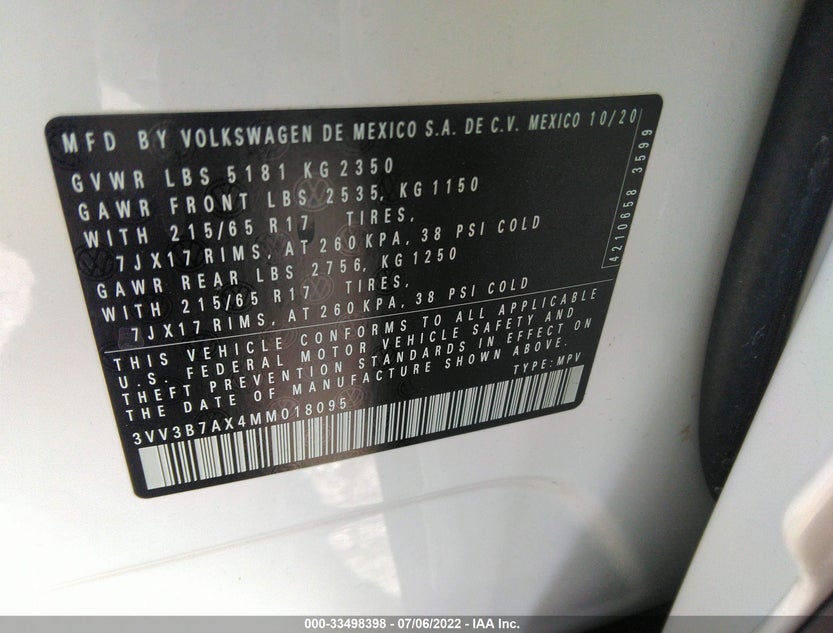 3VV3B7AX4MM018095