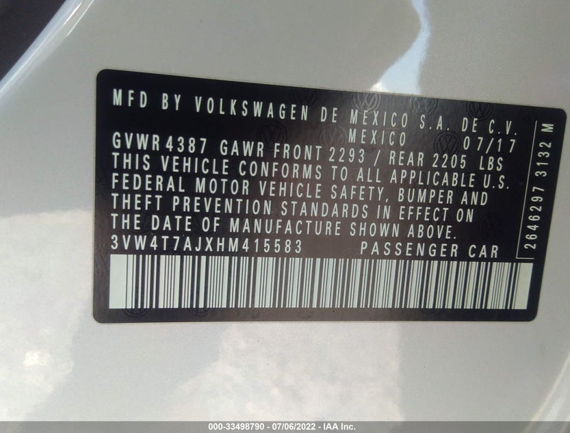 3VW4T7AJXHM415583