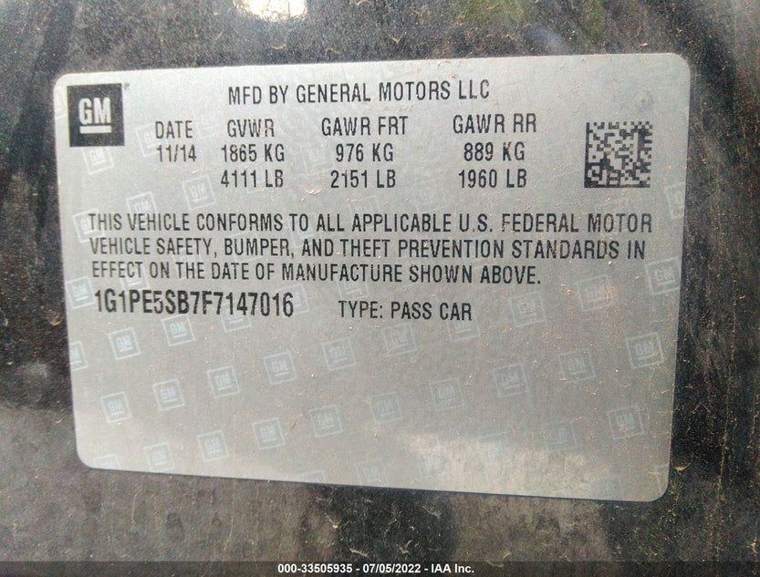 1G1PE5SB7F7147016