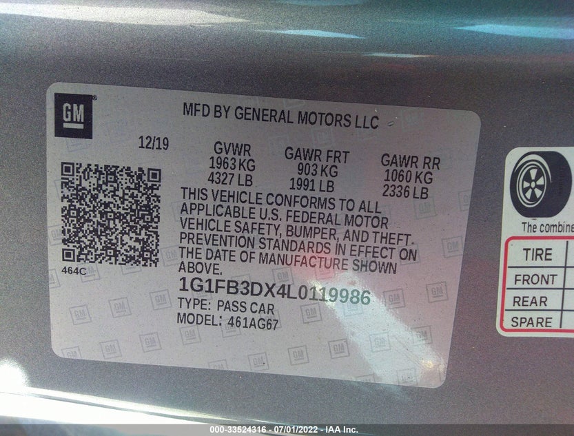 1G1FB3DX4L0119986