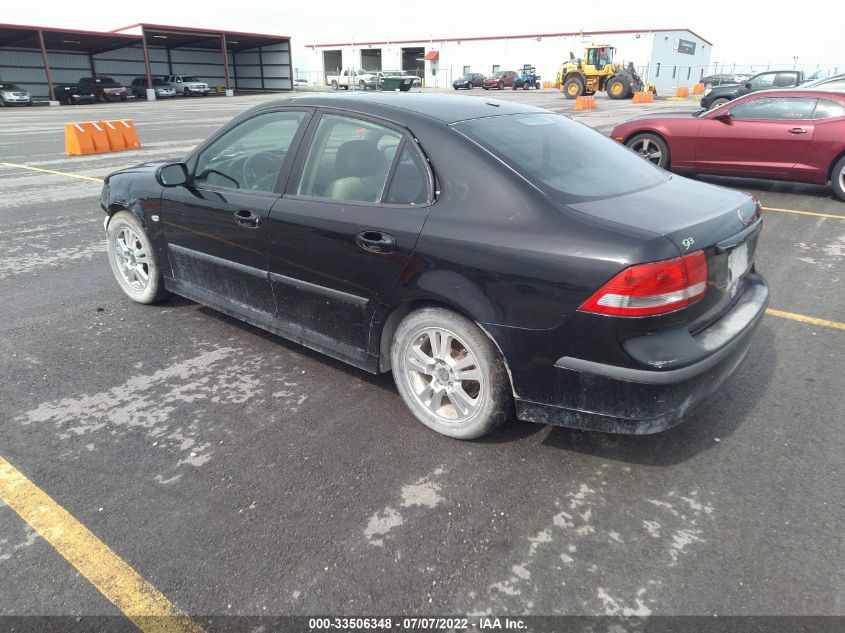 2006 Saab 9-3 2.0T VIN: YS3FD45Y861131354 Lot: 33506348