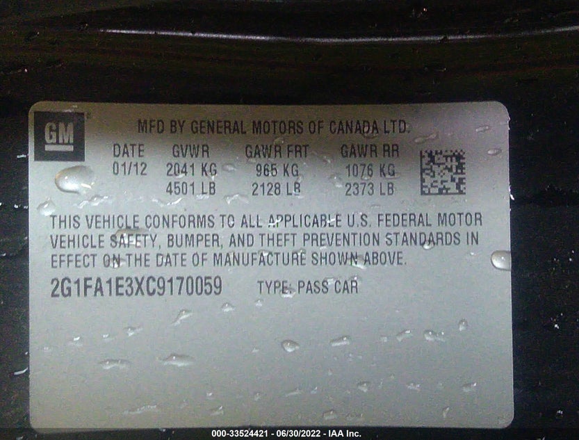 2G1FA1E3XC9170059