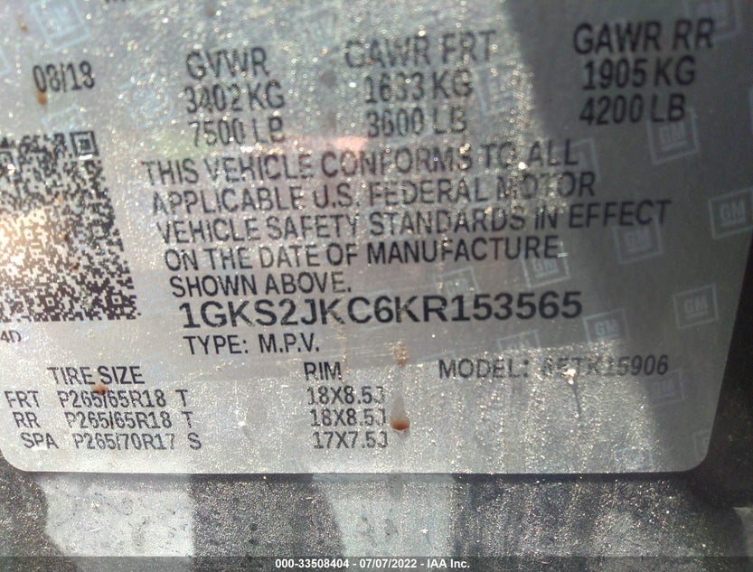 1GKS2JKC6KR153565