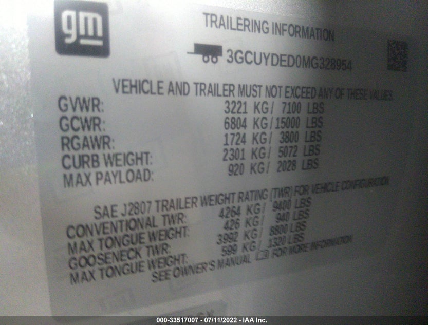 3GCUYDED0MG328954