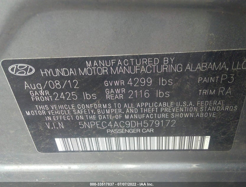 5NPEC4AC9DH579172