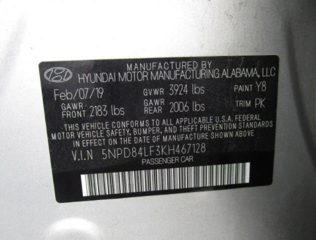 5NPD84LF3KH467128