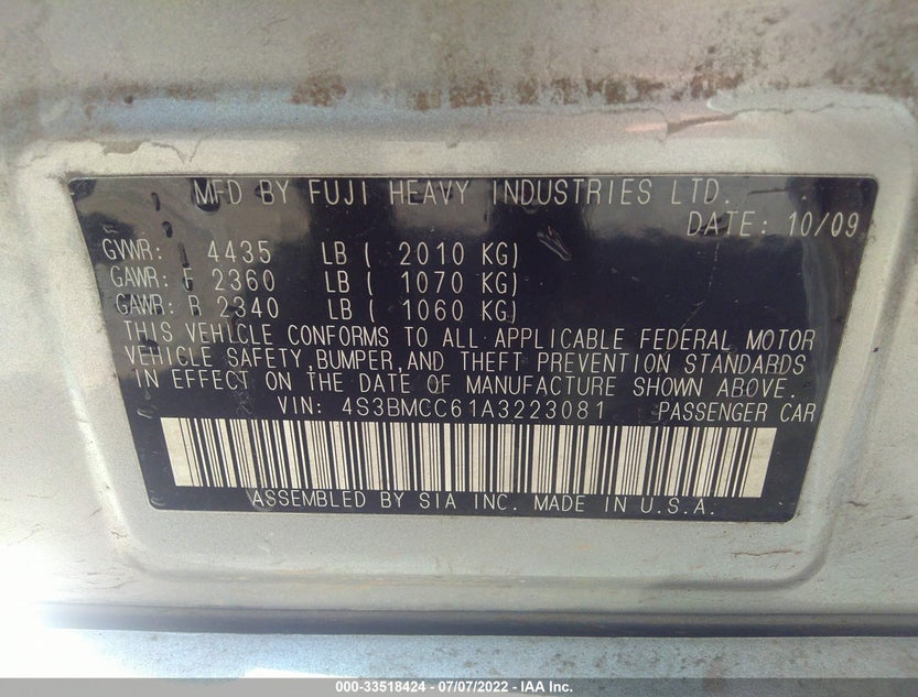 4S3BMCC61A3223081
