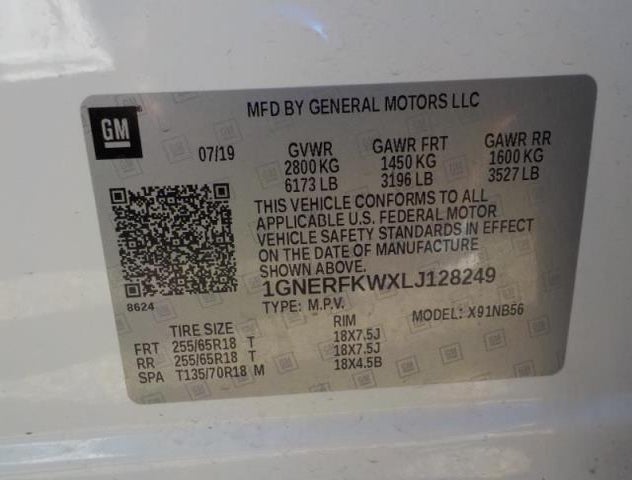 1GNERFKWXLJ128249