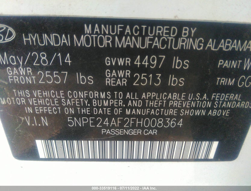 5NPE24AF2FH008364