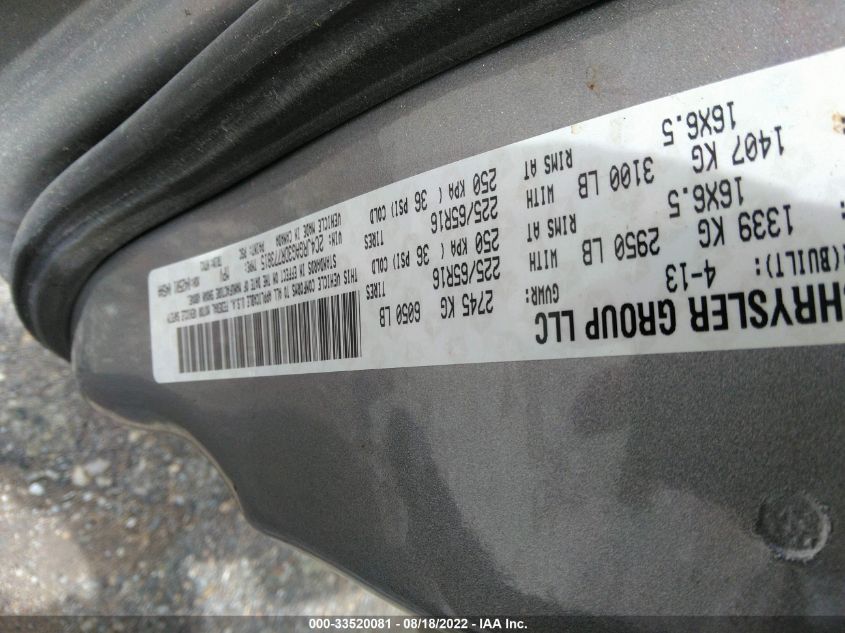 2013 Ram Cargo Van Tradesman VIN: 2C4JRGAG3DR773815 Lot: 33520081