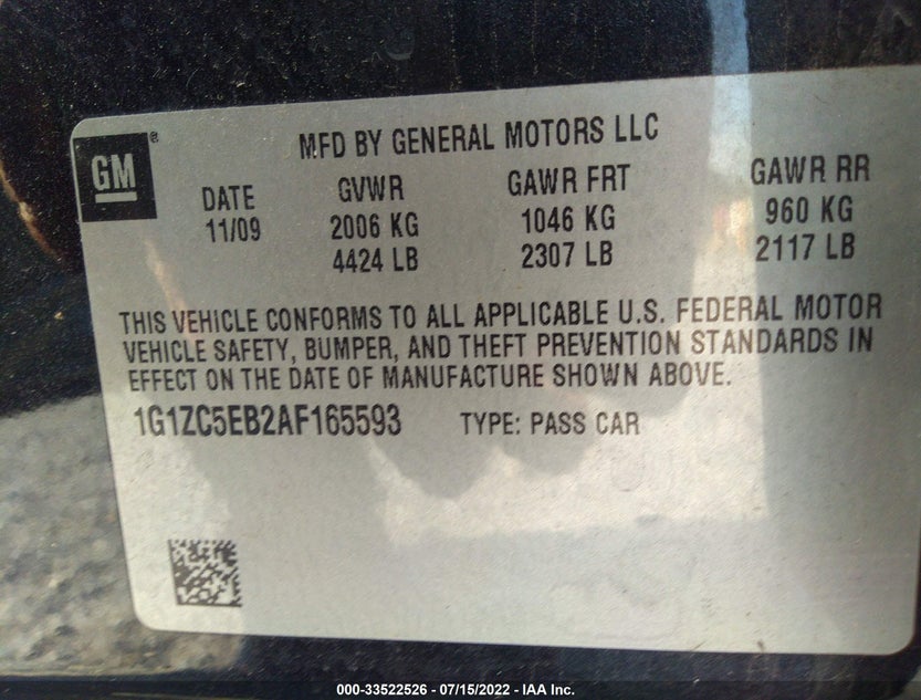 1G1ZC5EB2AF165593