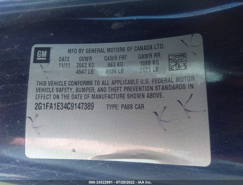 2G1FA1E34C9147389