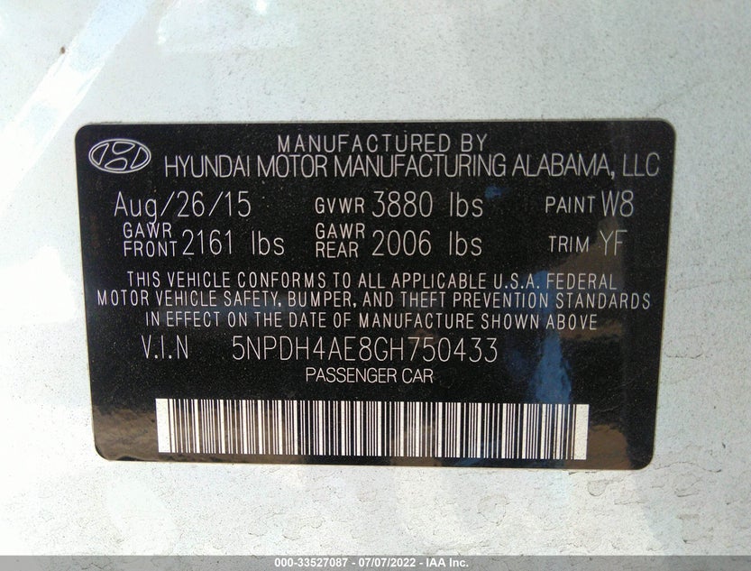 5NPDH4AE8GH750433