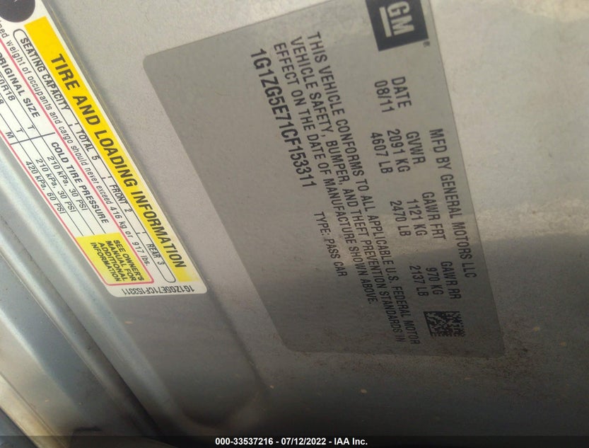 1G1ZG5E71CF153311