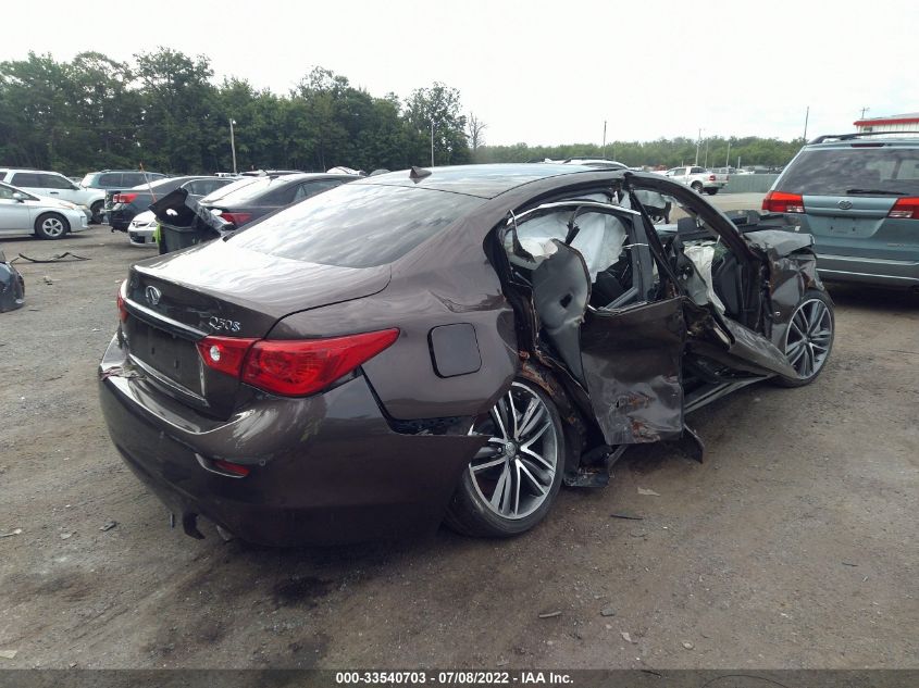 2014 Infiniti Q50 Hybrid Sport VIN: JN1AV7AR1EM700060 Lot: 33540703