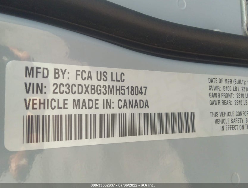 2C3CDXBG3MH518047