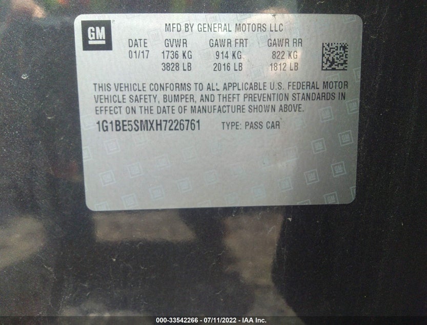 1G1BE5SMXH7226761