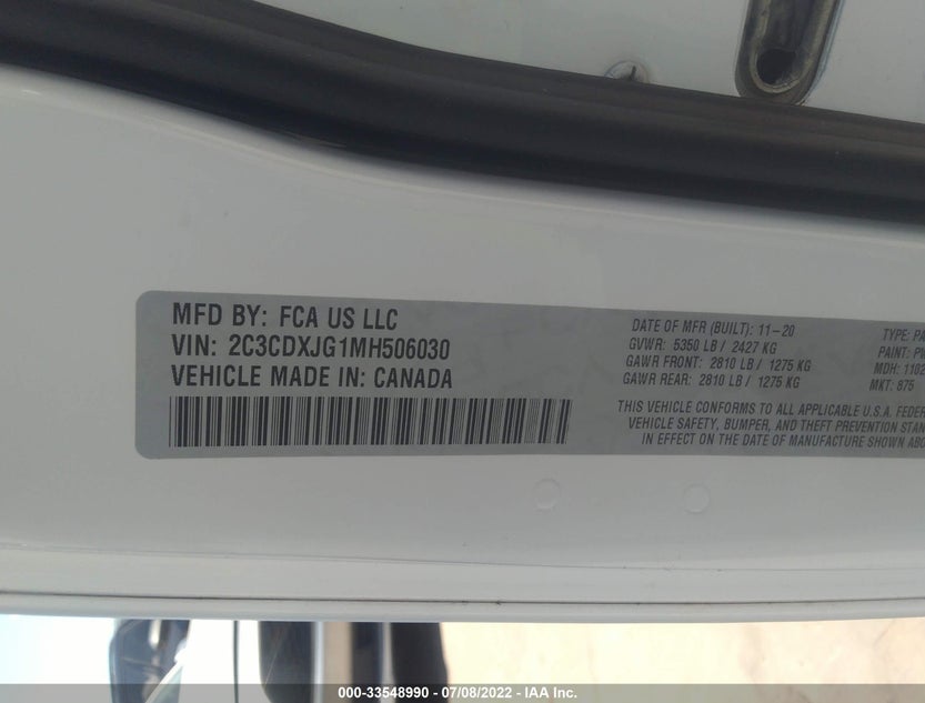 2C3CDXJG1MH506030