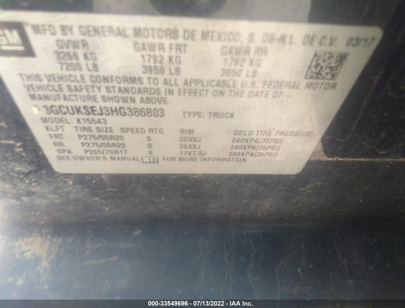 3GCUKSEJ3HG386803