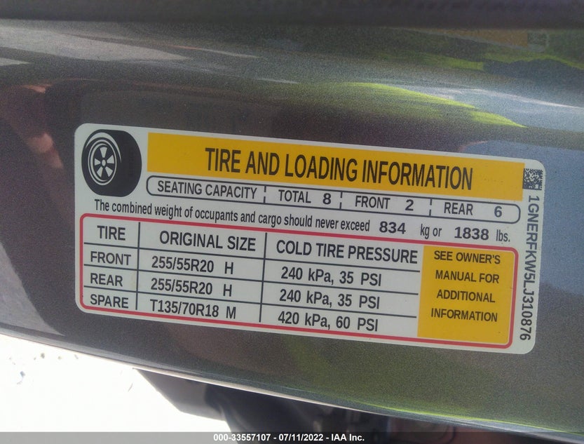 1GNERFKW5LJ310876