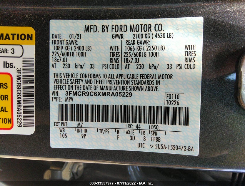3FMCR9C6XMRA05229