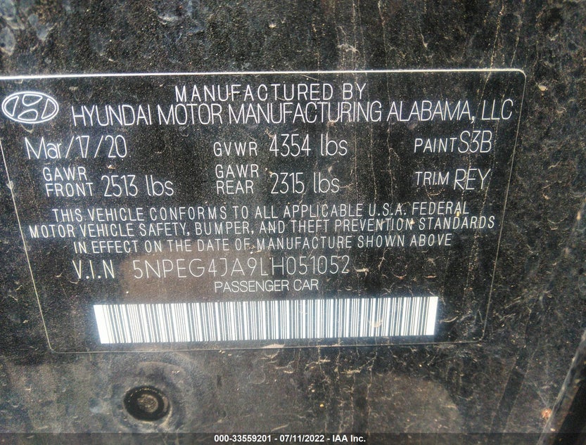5NPEG4JA9LH051052