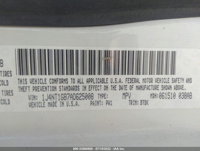 1J4NT1GB7AD625008