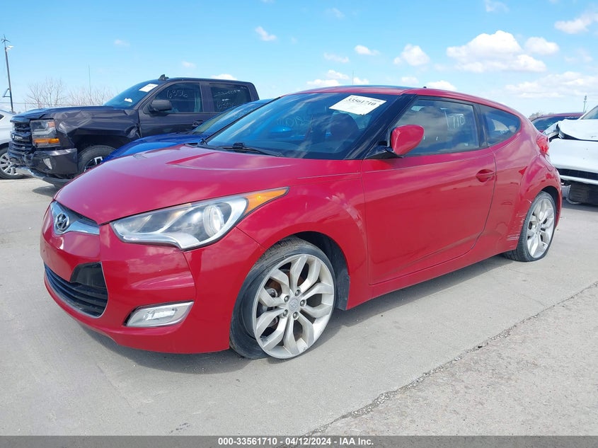 2013 Hyundai Veloster VIN: KMHTC6AD2DU171593 Lot: 33561710