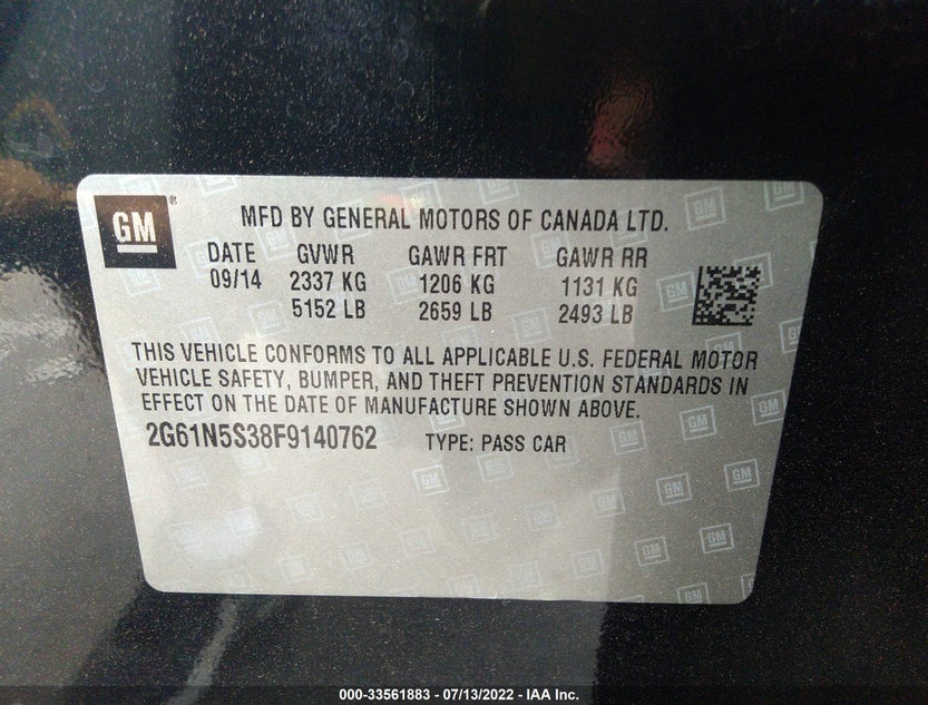 2G61N5S38F9140762