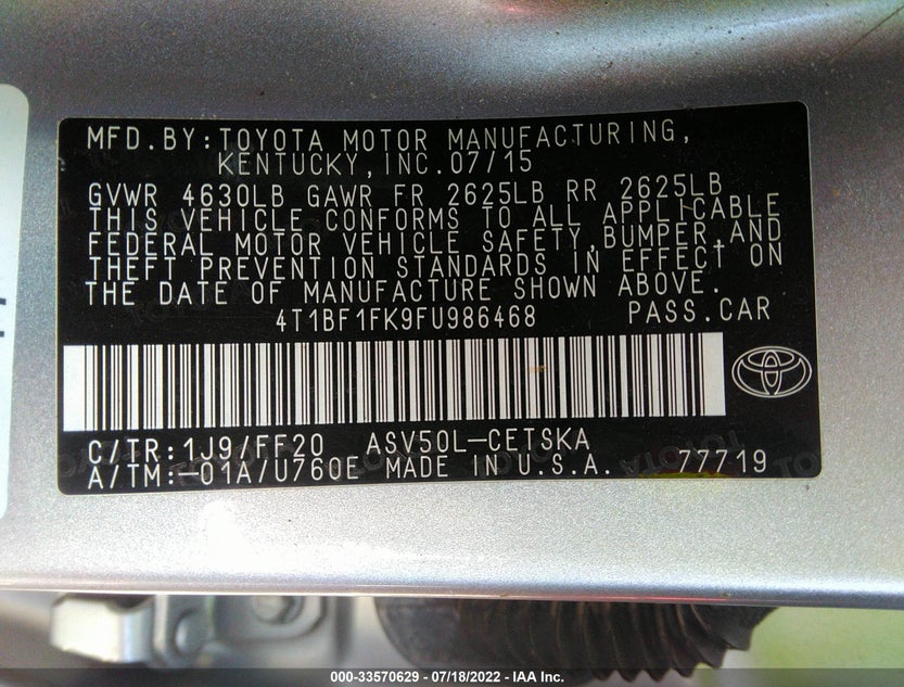4T1BF1FK9FU986468