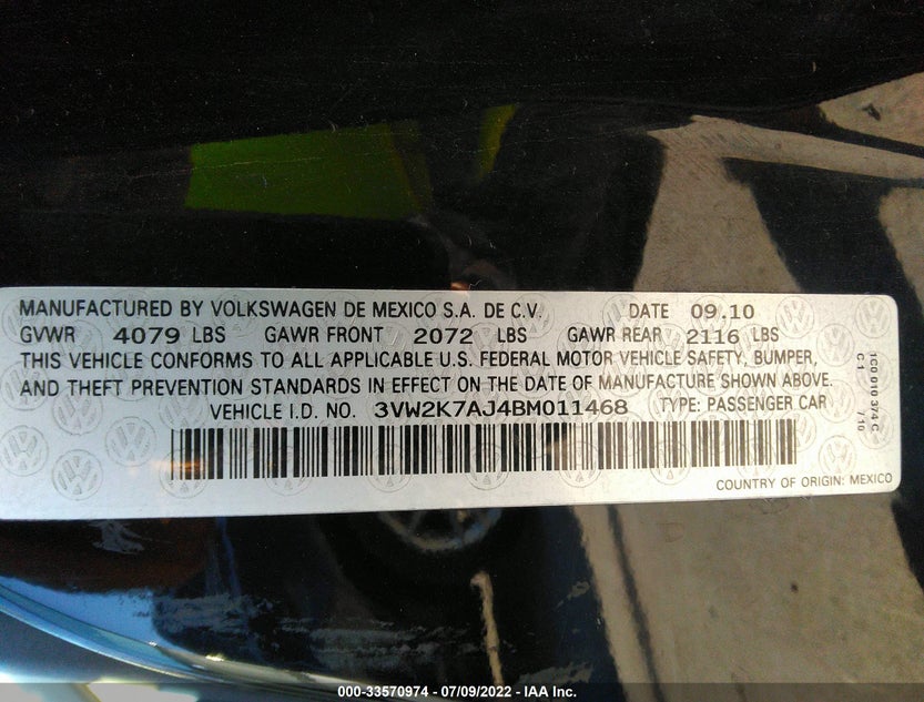 3VW2K7AJ4BM011468