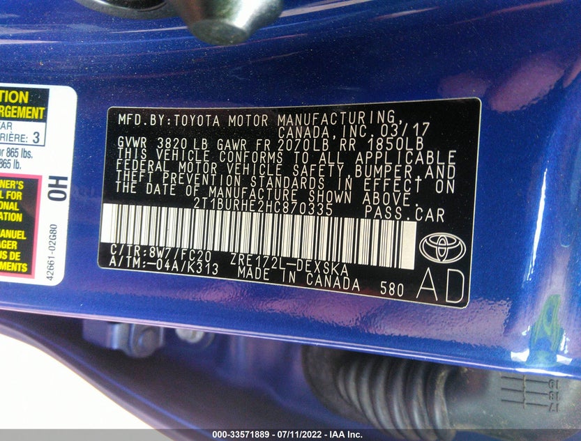 2T1BURHE2HC870335