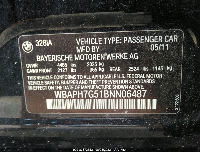 WBAPH7G51BNN06487